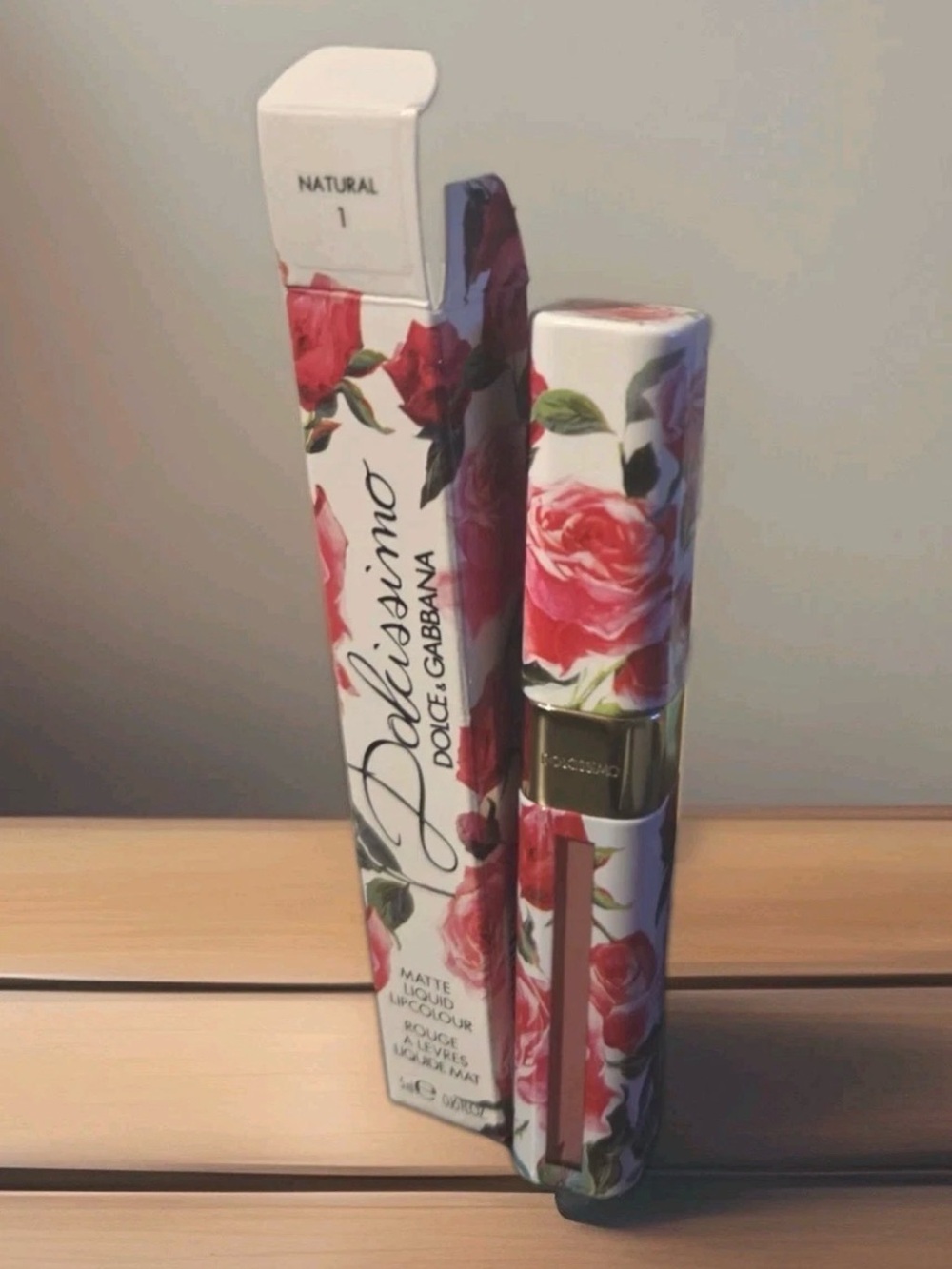 NIB Dolce & Gabbana Dolcissimo Matte Liquid Lipcolour - 01 Natural - RARE